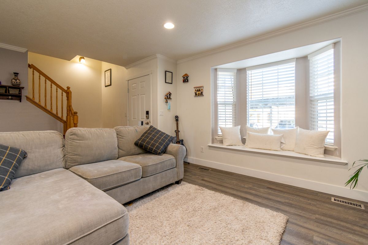 A furnished home living room